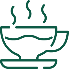 Aesthetic beverage icon for cafe menu or tea brand marketing materials.